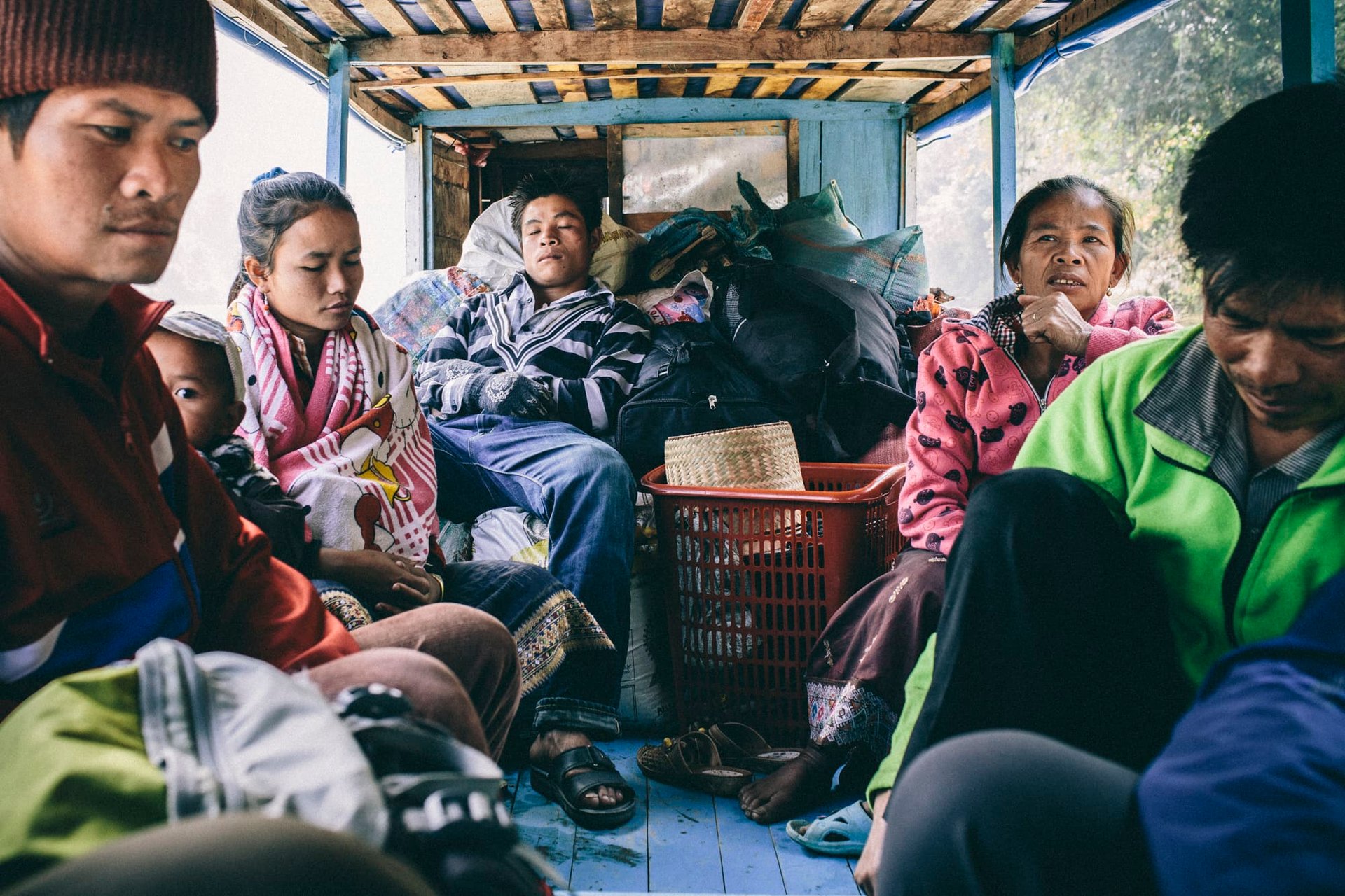 Paysage dramatique, vallée du Nam Ou