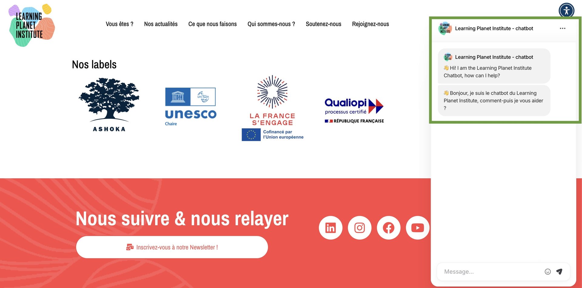 Chatbot Institutionnel — image 1