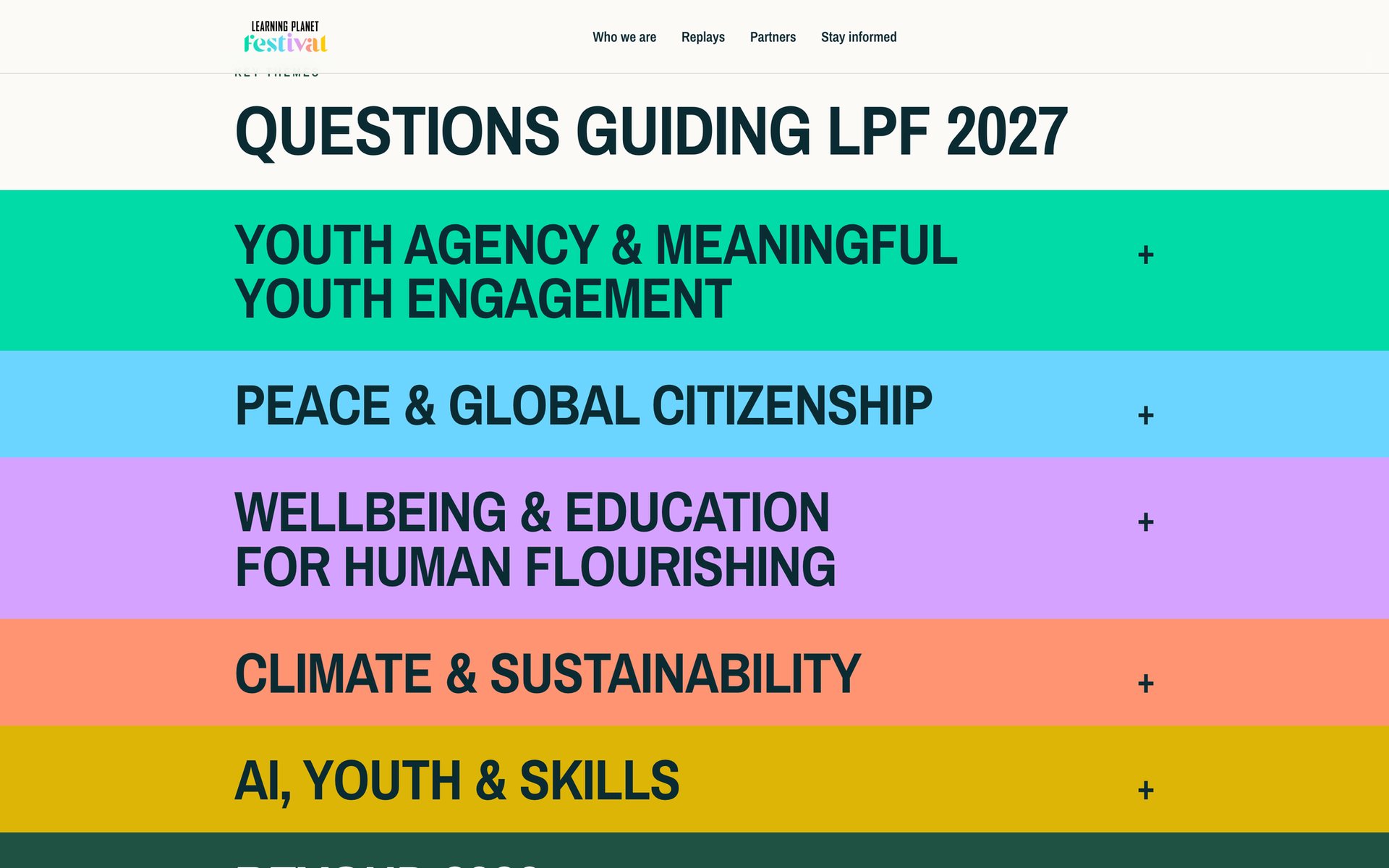 Les thématiques qui guident l’édition 2027